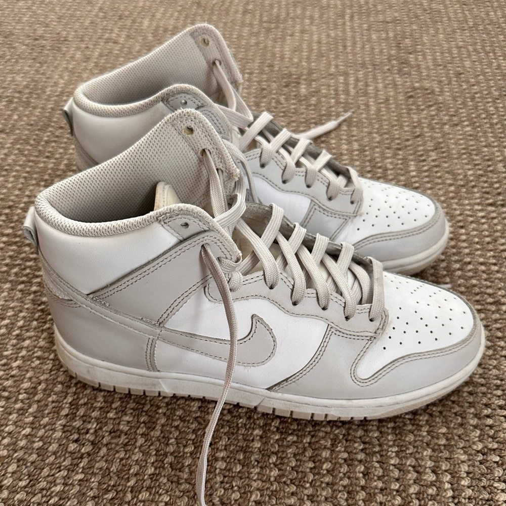 Nike Dunk High Retro White Vast Gray Gray - men’s size 7.5